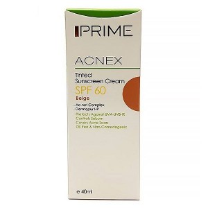 کرم ضد آفتاب SPF60 رنگ برنزه پرایم 40 میلی لیتر