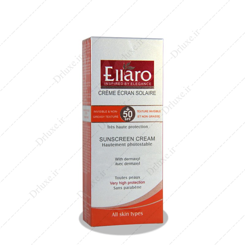 قیمت و خرید کرم ضد آفتاب SPF50 بدون رنگ الارو 50 میلی لیتر - دکتر لوکس
