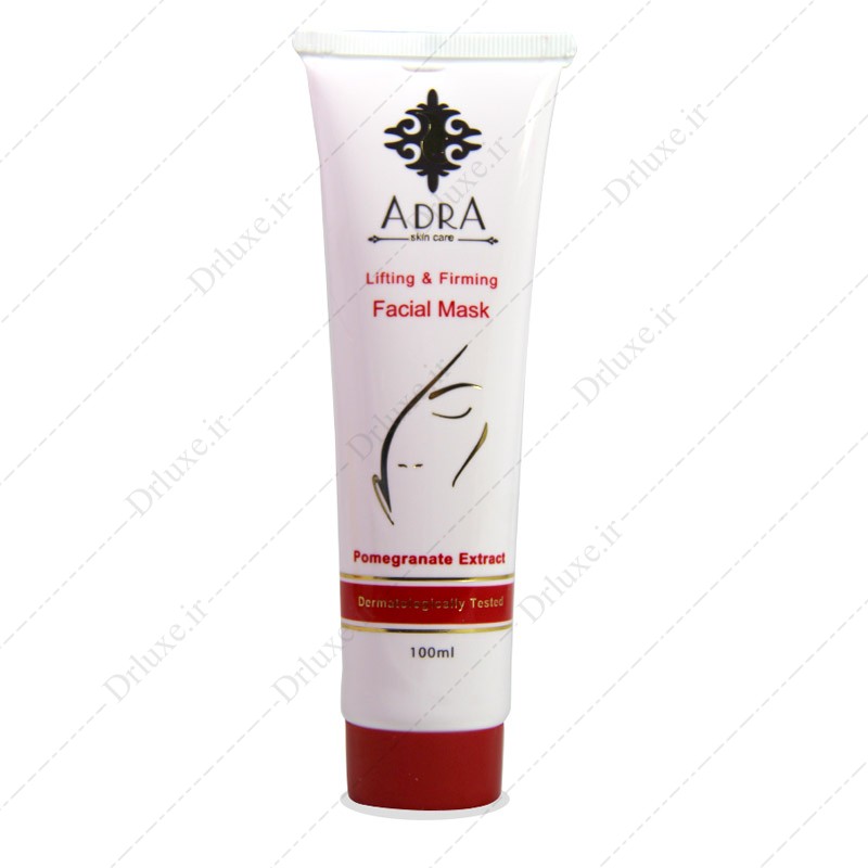 مضخصات، قیمت و خرید ماسک جوان کننده پوست صورت حاوی عصاره انار  آدرا 100 میلی لیتر - دکتر لوکس