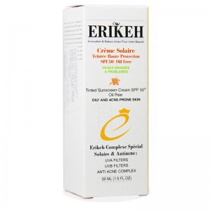 کرم ضد آفتاب SPF50 رنگی فاقد چربی پوست دارای آکنه اریکه 50 میلی لیتر