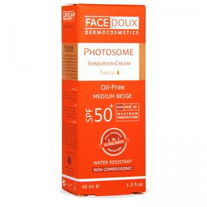 کرم ضد آفتاب SPF50 فاقد چربی بژ متوسط فیس دوکس 40 میلی لیتر