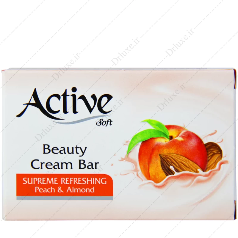 قیمت و خرید صابون مرطوب کننده و طراوت بخش بادام و هلو اکتیو 125 گرم - دکتر لوکس