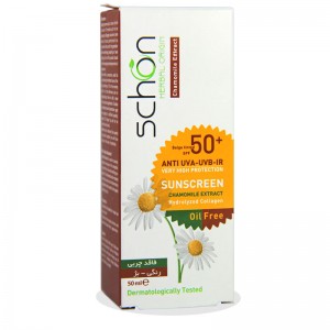 کرم ضد آفتاب SPF50 فاقد چربی رنگ بژ شون 50 میلی لیتر
