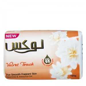 صابون لوکس حاوی روغن بادام و گل یاس 125 گرمی