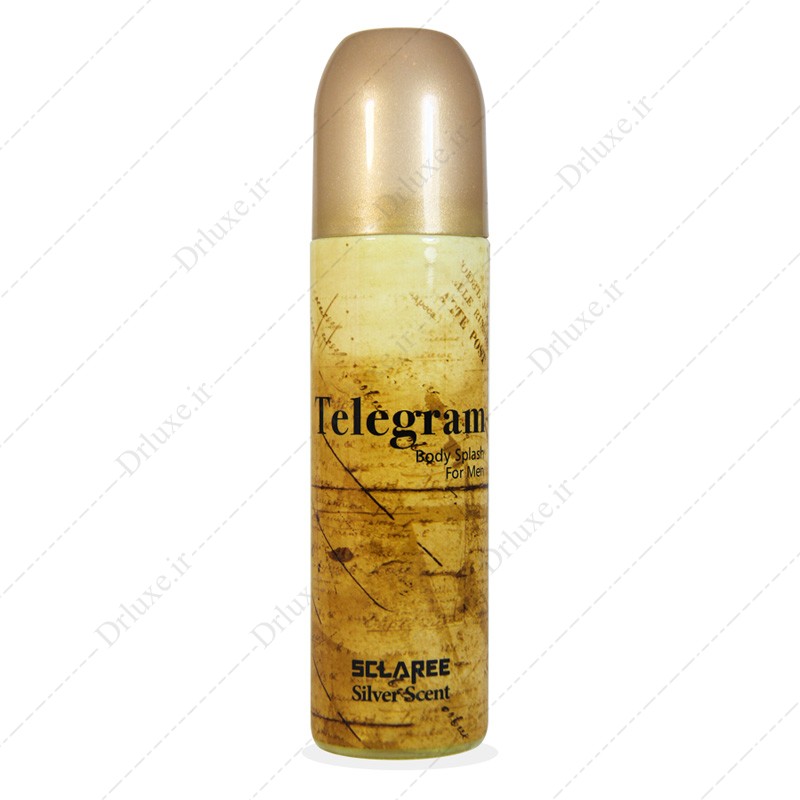 بادی اسپلش مردانه اسکلاره مدل Telegram Silver Scent حجم 250 میلی لیتر
