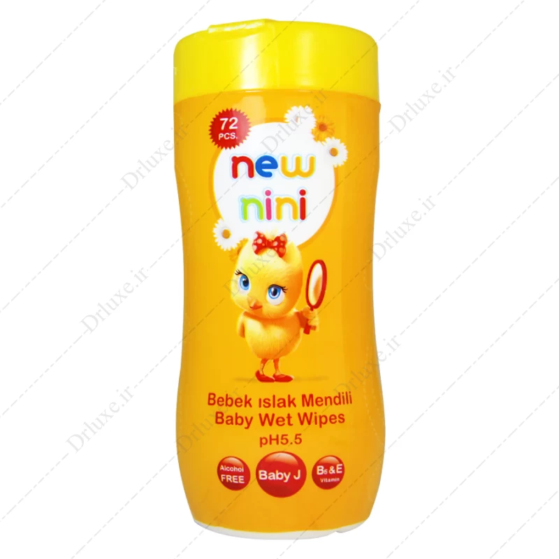 قیمت و خرید دستمال مرطوب و معطر کودک نیو نی نی 72 عدد - دکتر لوکس