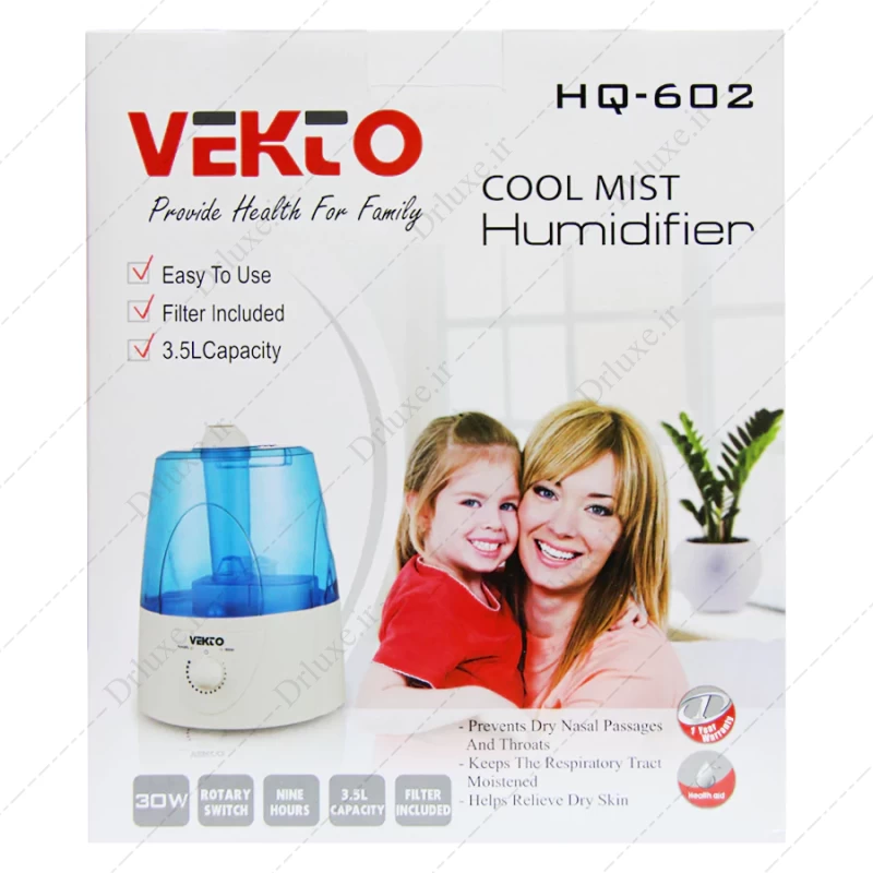 دستگاه بخور سرد مدل HQ-602 وکتو 3.5 لیتر