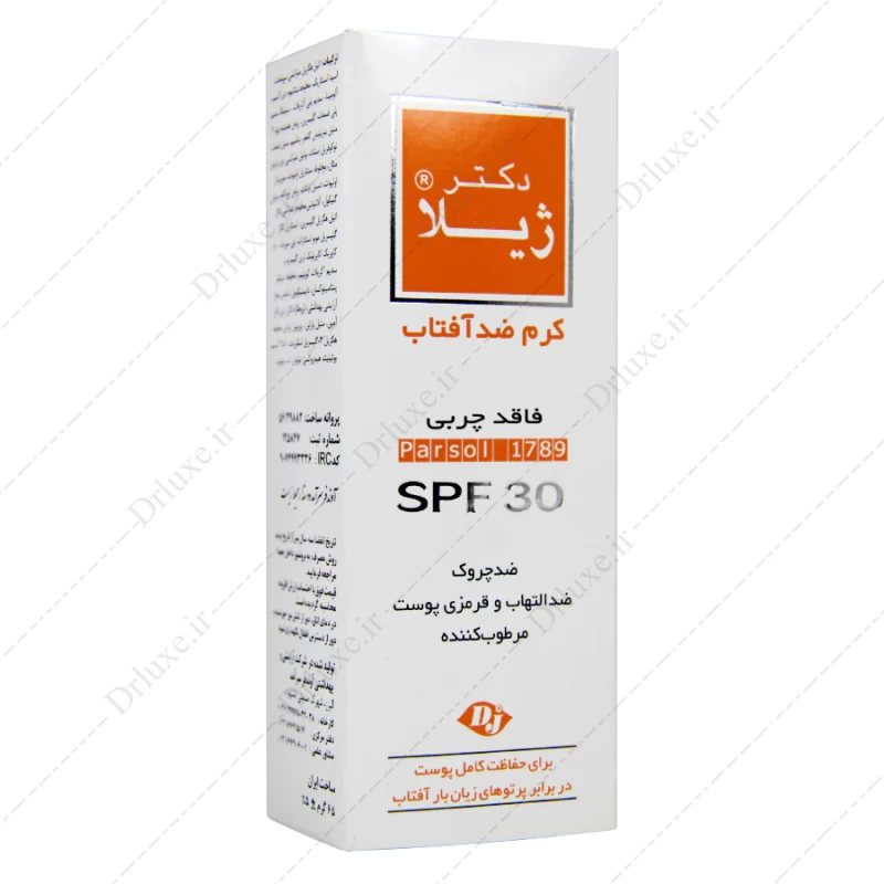 کرم ضد آفتاب SPF30 دکتر ژیلا فاقد چربی 65 گرم