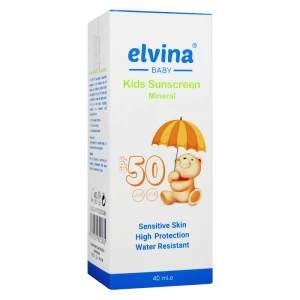 کرم ضد آفتاب SPF50 کودک مینرال الوینا 40 میلی لیتر