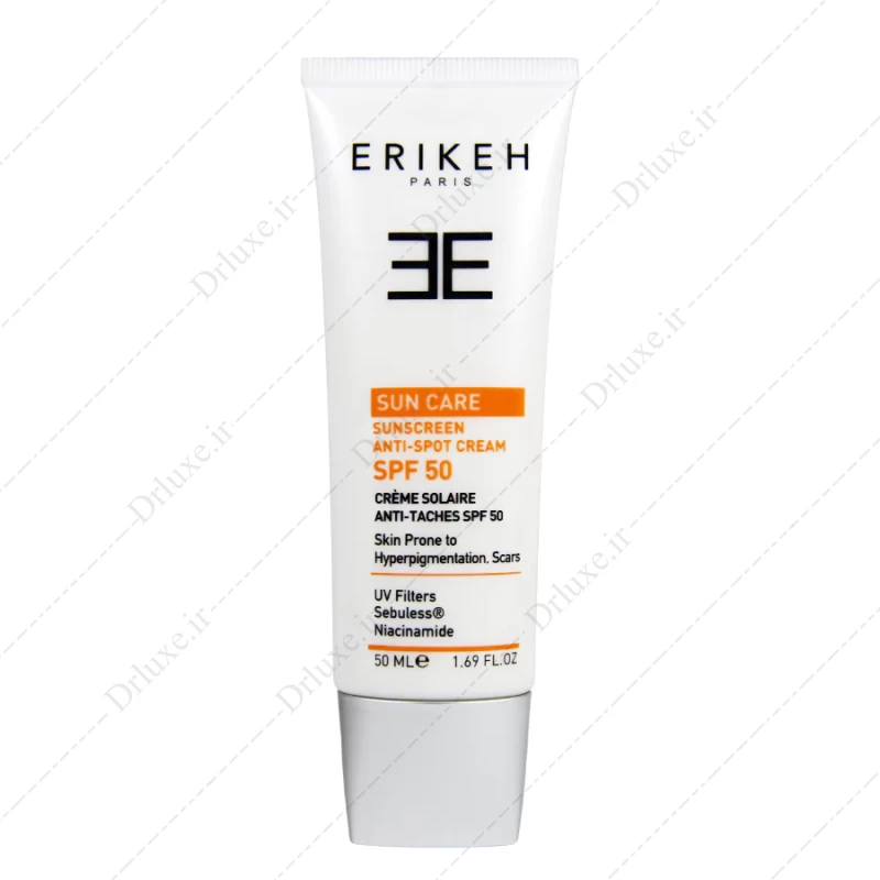 کرم ضد آفتاب و ضد لک SPF50 بی رنگ اریکه 50 میلی لیتر - دکتر لوکس