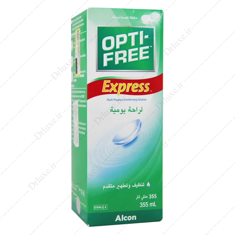 بررسی و خرید محلول شستشوی لنز اپتی فری مدل Express حجم 355 میلی لیتر - دکتر لوکس