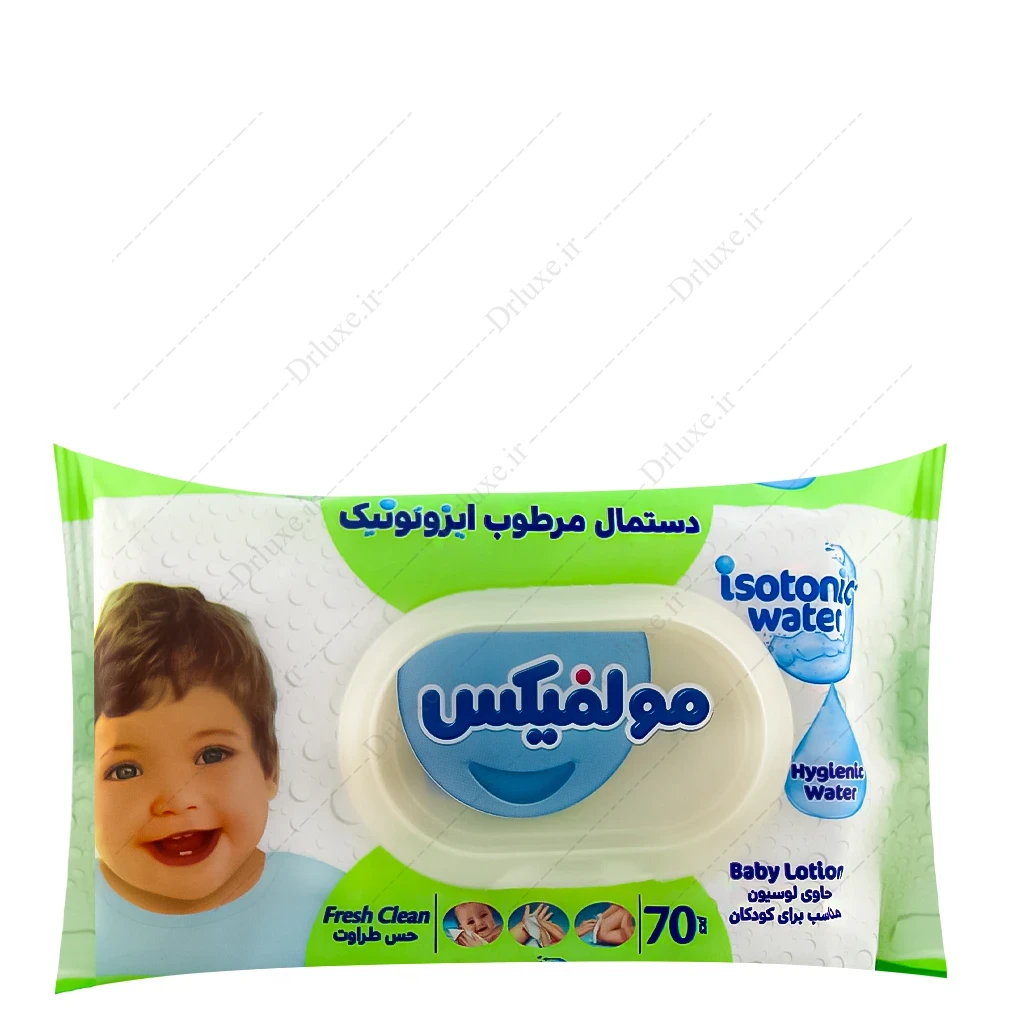 دستمال مرطوب کودک ایزوتونیک مولفیکس 70 عدد