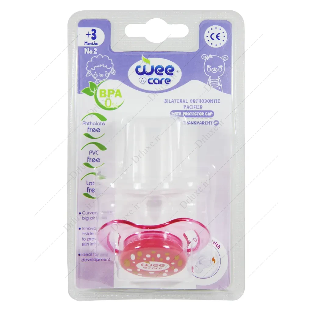 پستانک دو طرف ارتودنسی وی کر بالای 3 ماه کد P143