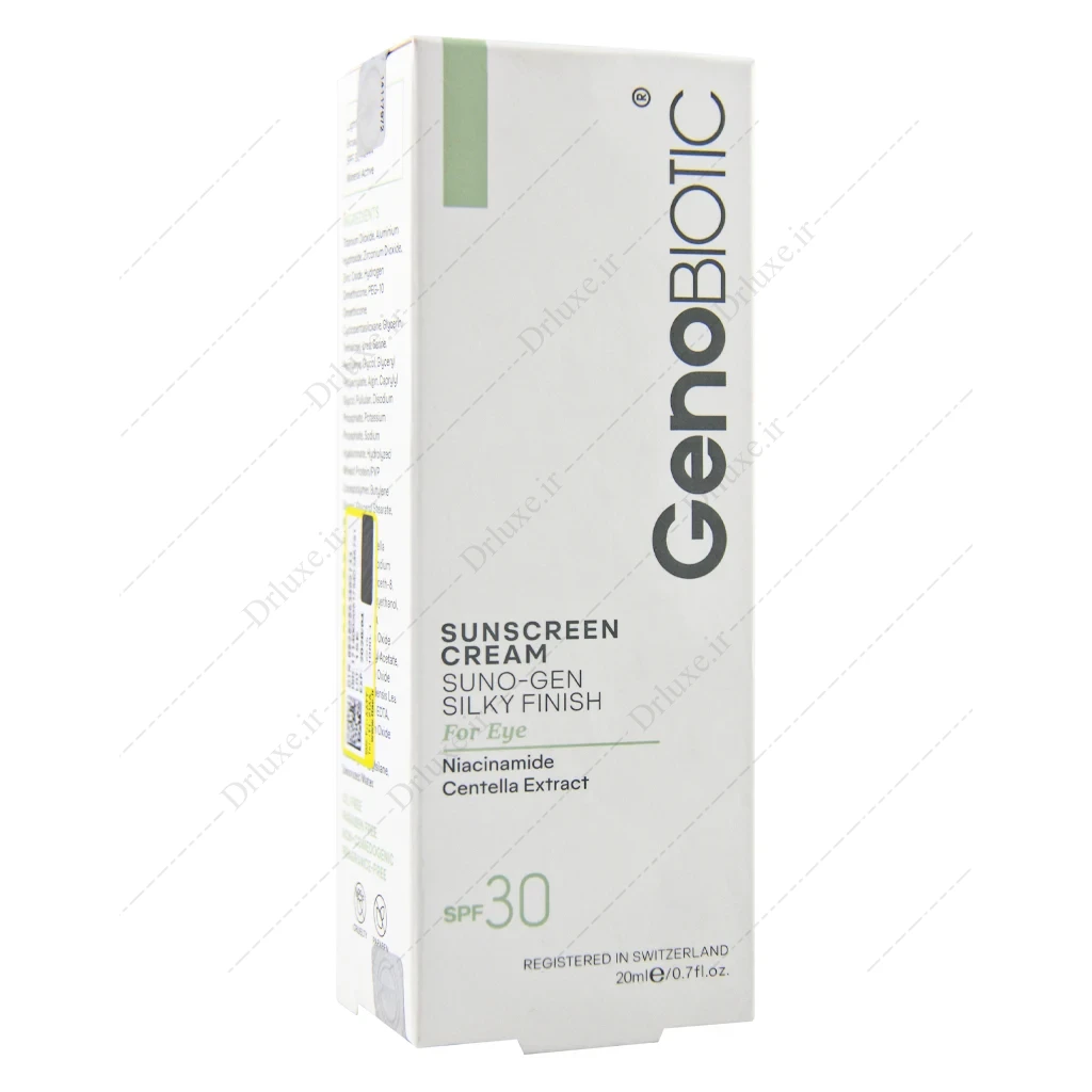 کرم ضد آفتاب دور چشم ژنوبایوتیک، ضد آفتاب دور چشم SPF30 ژنوبایوتیک
