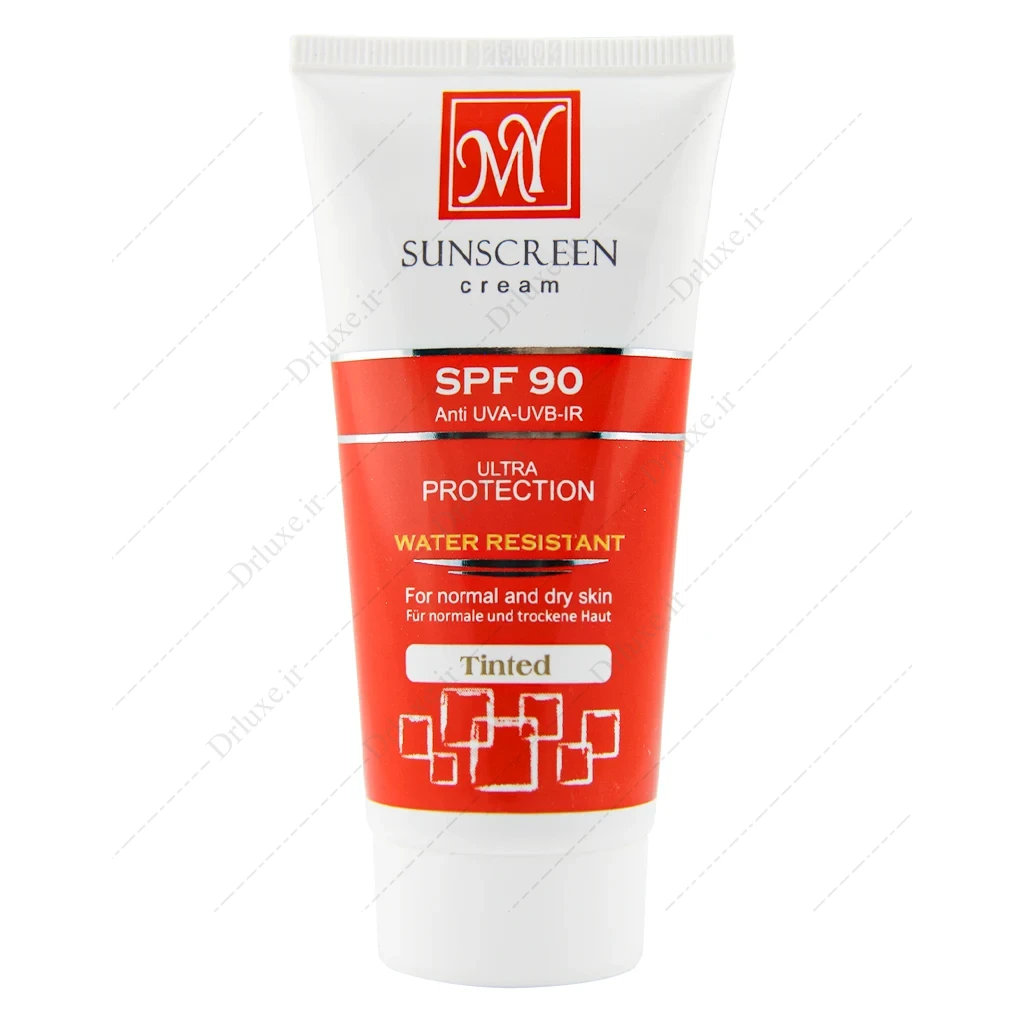 کرم ضد آفتاب SPF90 رنگی بژ طبیعی مای 50 میلی لیتر