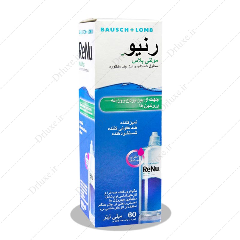 مشخصات، قیمت و خرید مایع شستشوی لنز رنیو مولتی پلاس 60 میلی لیتر - دکتر لوکس