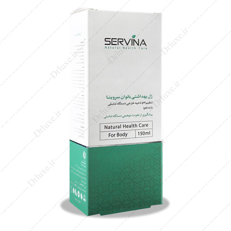 مشخصات، قیمت  و خرید ژل بهداشتی بانوان سروینا 150 میلی لیتر - دکترلوکس