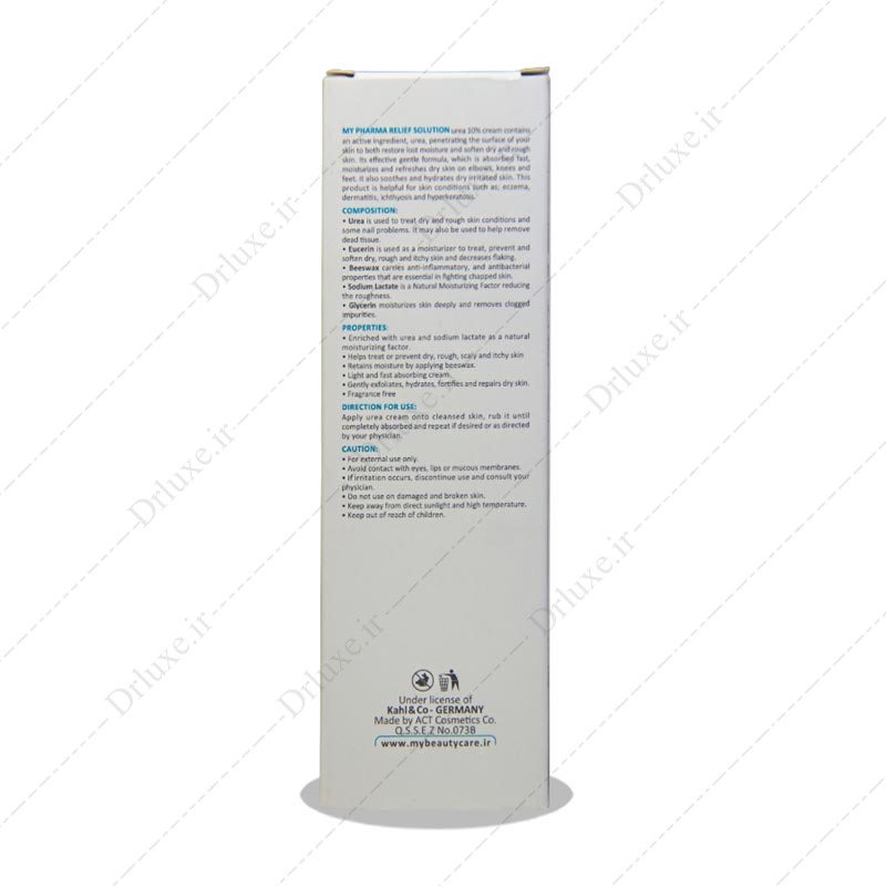 قیمت و خرید کرم نرم کننده اوره  10% ریلیف سلوشن مای فارما 75 میلی لیتر- دکترلوکس