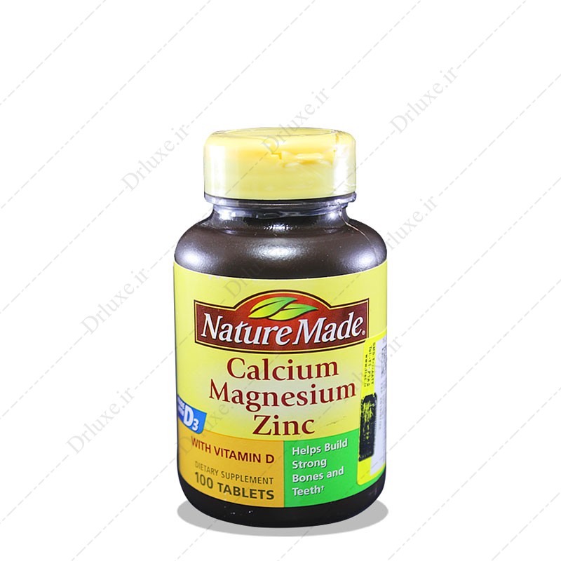 کلسیم منیزیم زینک نیچرمید NatureMade Calcium Magnesium Zinc | داروخانه وحیدیه