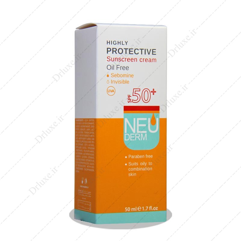 قیمت و خرید ضد آفتاب SPF50 نئودرم فاقد چربی 50 میلی لیتر - دکتر لوکس