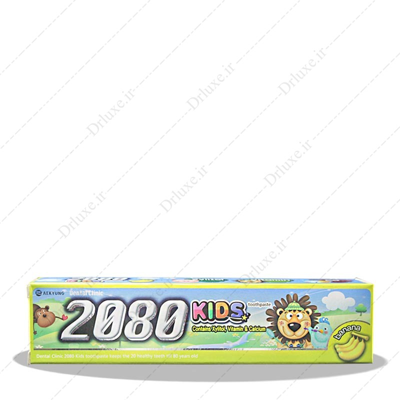 خمیردندان کودک 2080 با رایحه موز 80 گرم
