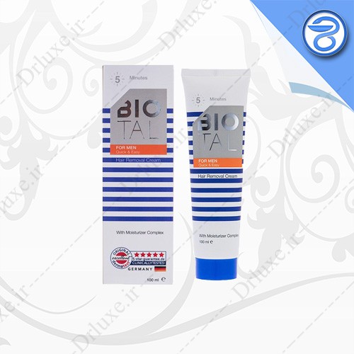 کرم موبر بدن بیوتال آقایان BioTal Body Hair Removal Cream | داروخانه وحیدیه