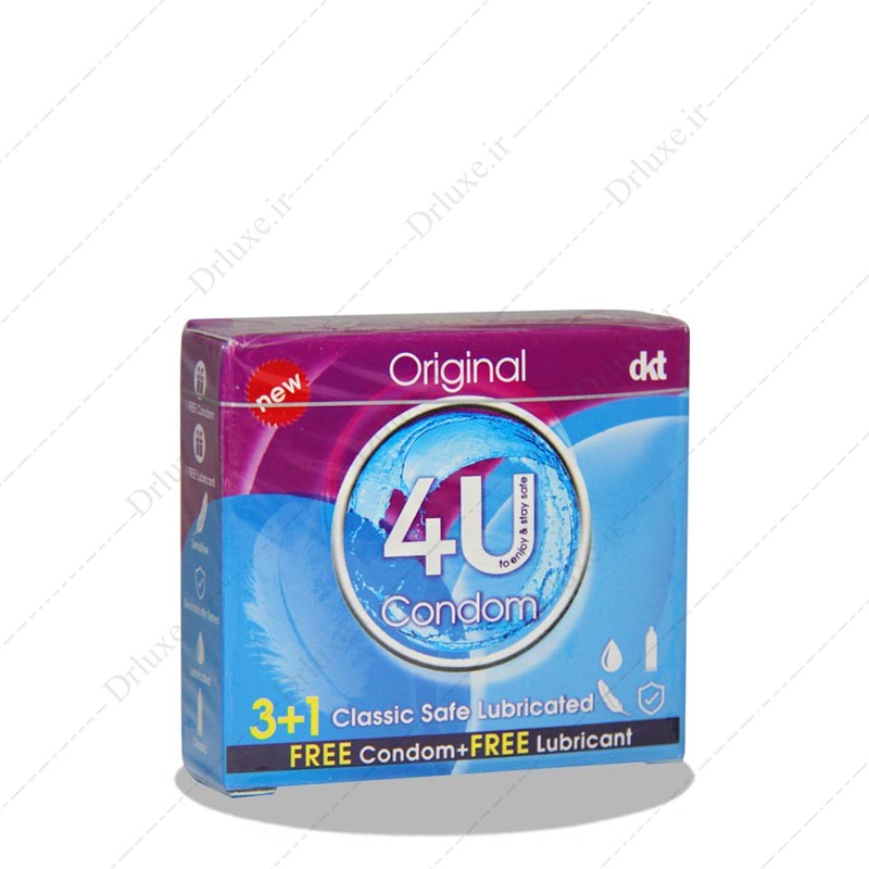 مشخصات،قیمت وخریدکاندوم فور یو اورجینال ساده 3+1 عدد-دکتر لوکس