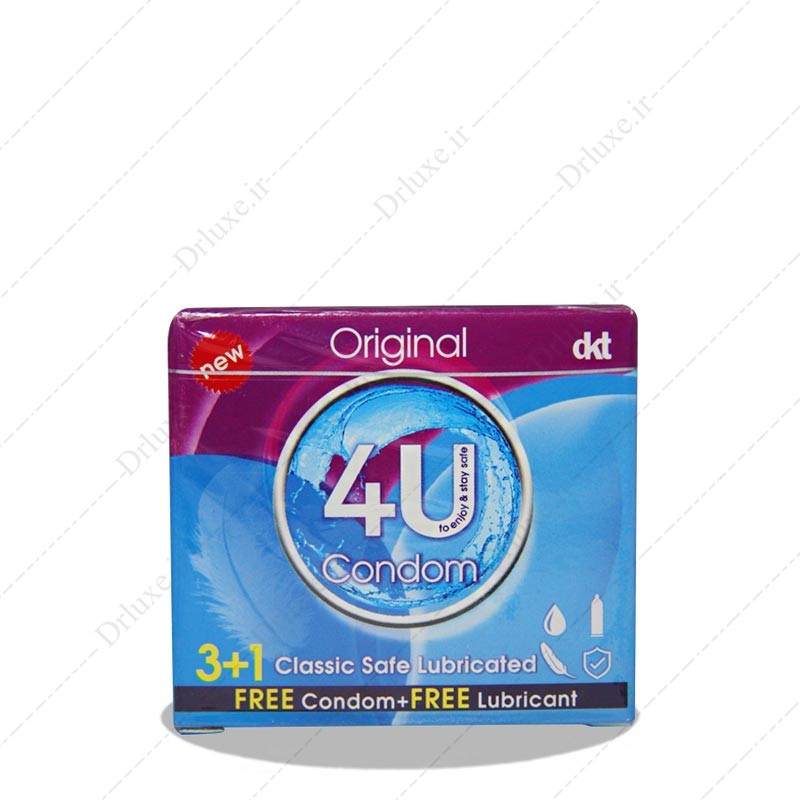 مشخصات،قیمت وخریدکاندوم فور یو اورجینال ساده 3+1 عدد-دکتر لوکس